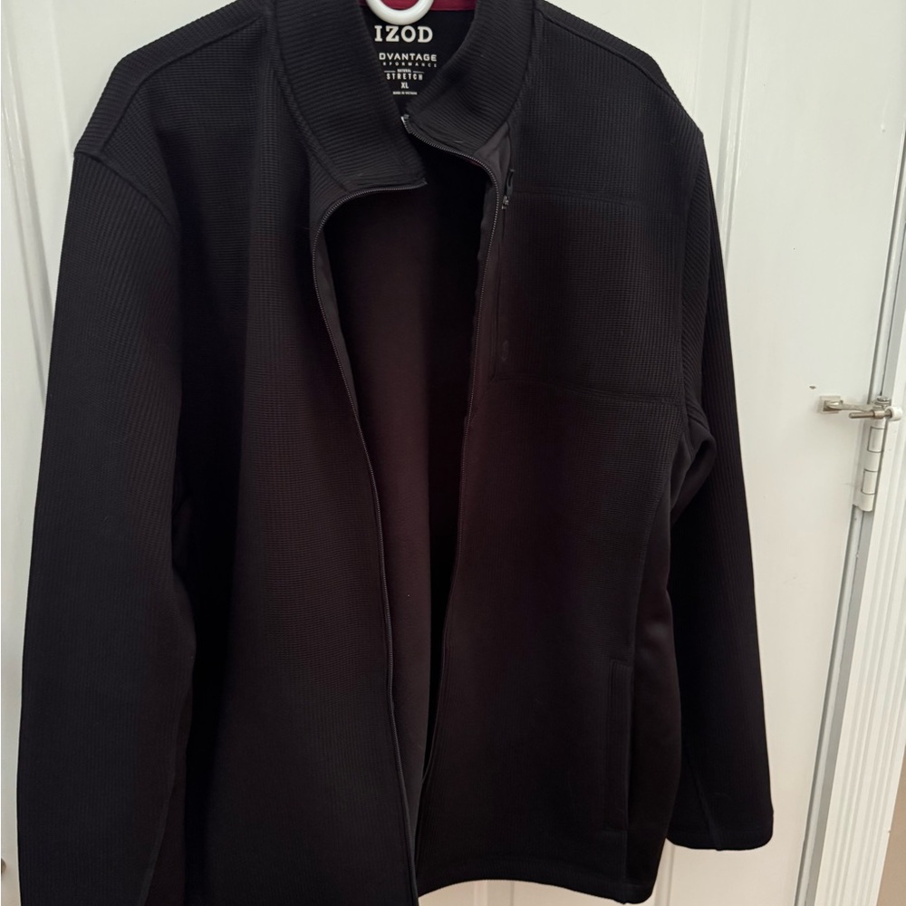 IZOD Classic Black Full-Zip Jacket